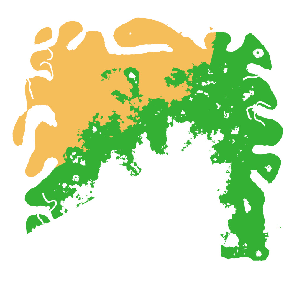 Biome Rust Map: Procedural Map, Size: 4550, Seed: 1999988888