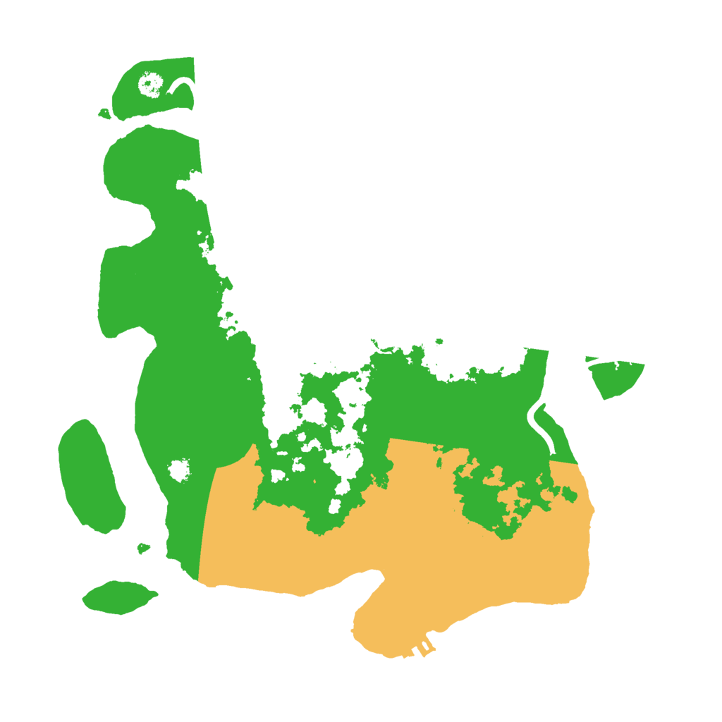 Biome Rust Map: Procedural Map, Size: 3000, Seed: 70458559