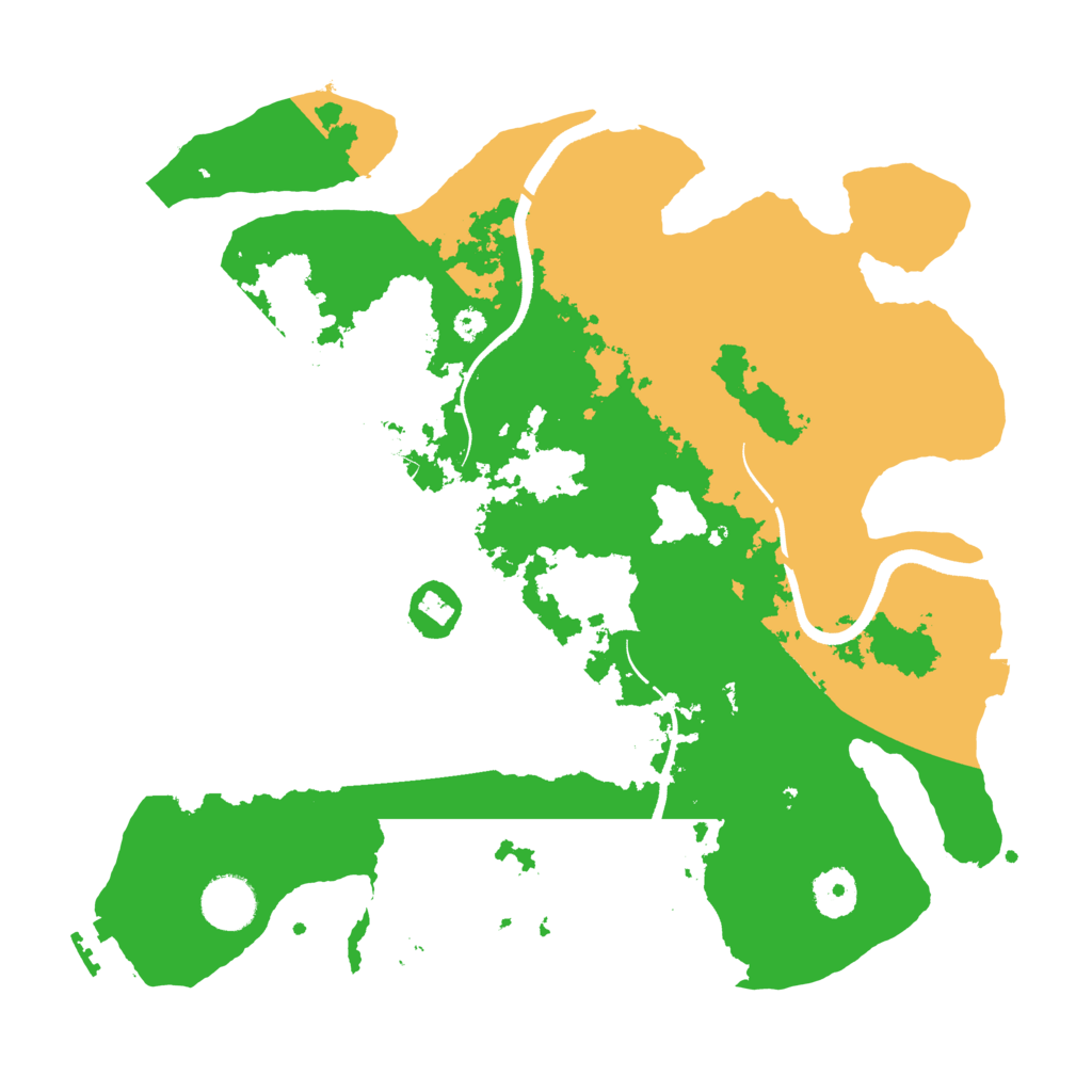 Biome Rust Map: Procedural Map, Size: 3500, Seed: 1572401177