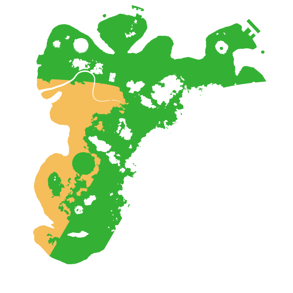 Biome Rust Map: Procedural Map, Size: 3500, Seed: 93541918