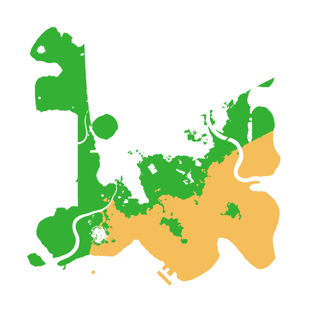 Biome Rust Map: Procedural Map, Size: 3500, Seed: 74487482