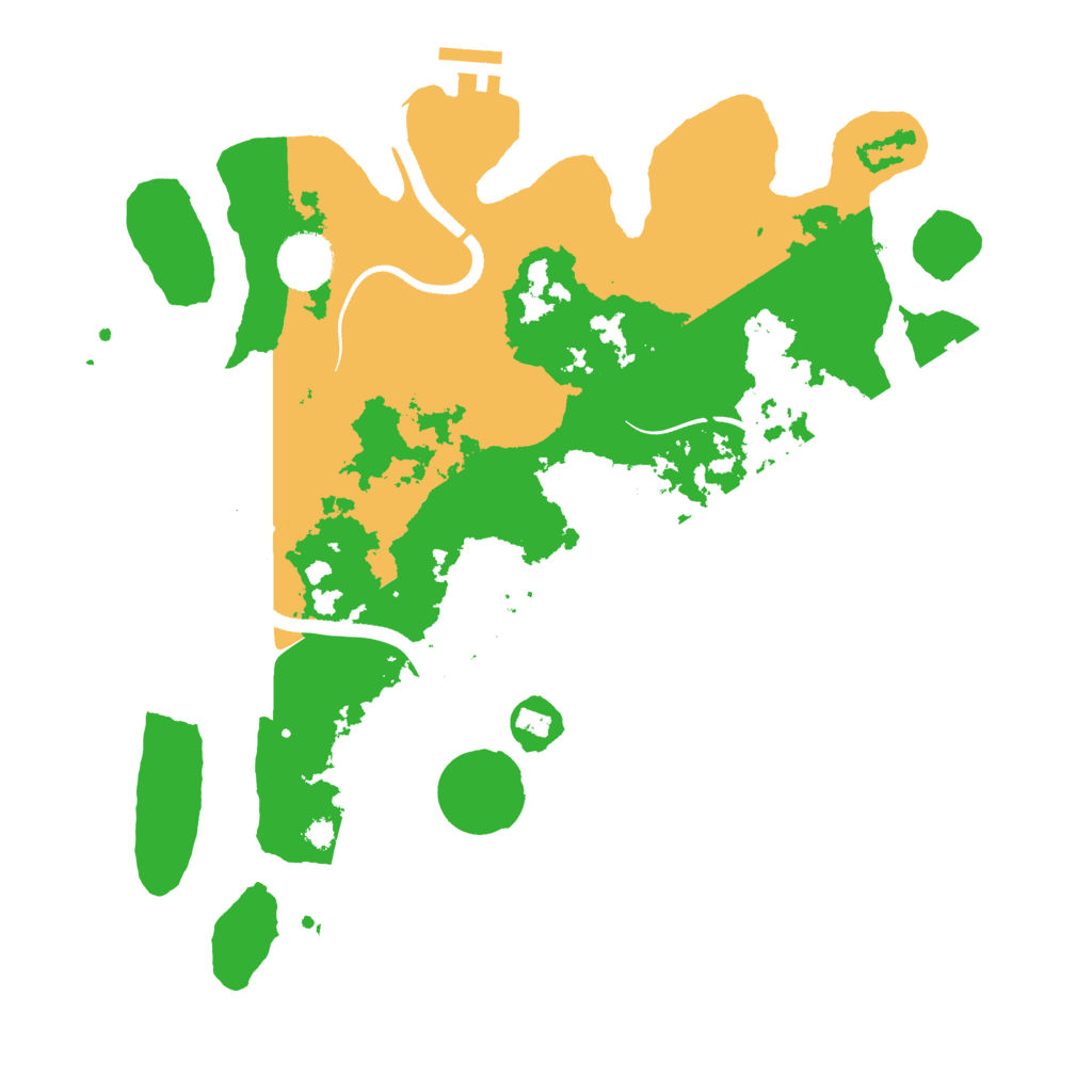 Biome Rust Map: Procedural Map, Size: 3500, Seed: 5527962