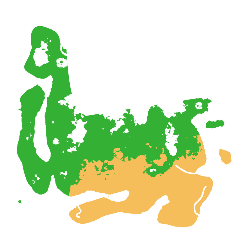 Biome Rust Map: Procedural Map, Size: 3500, Seed: 48713132