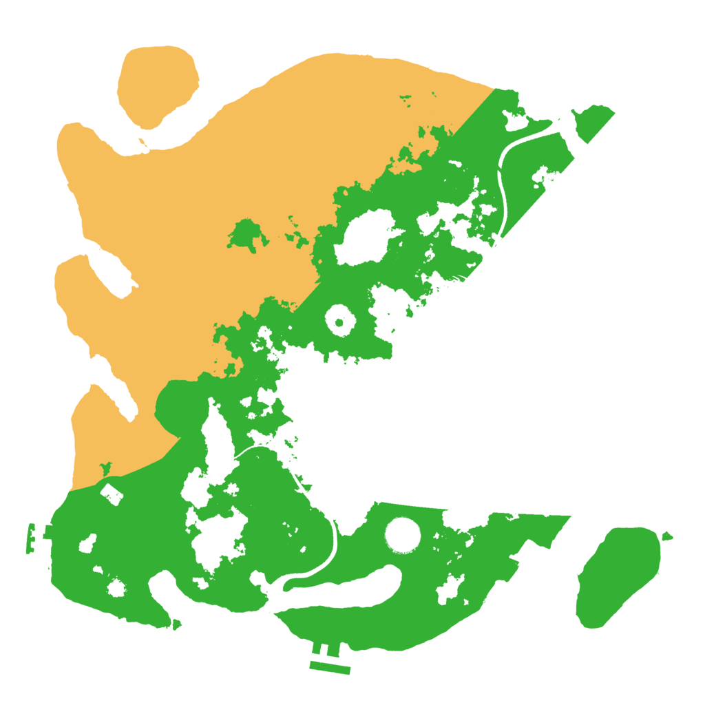 Biome Rust Map: Procedural Map, Size: 3500, Seed: 18133220