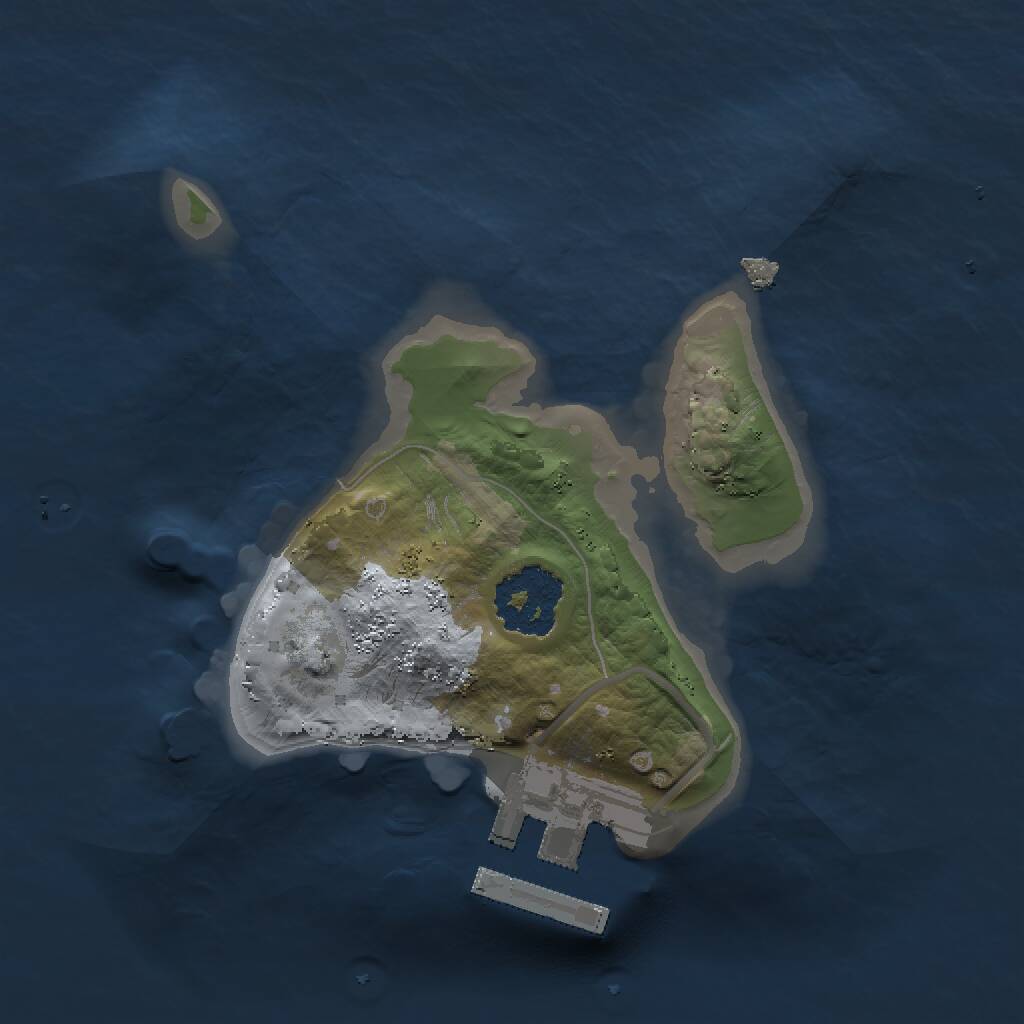 Rust Map: Procedural Map, Size: 1500, Seed: 75596698, 2 Monuments