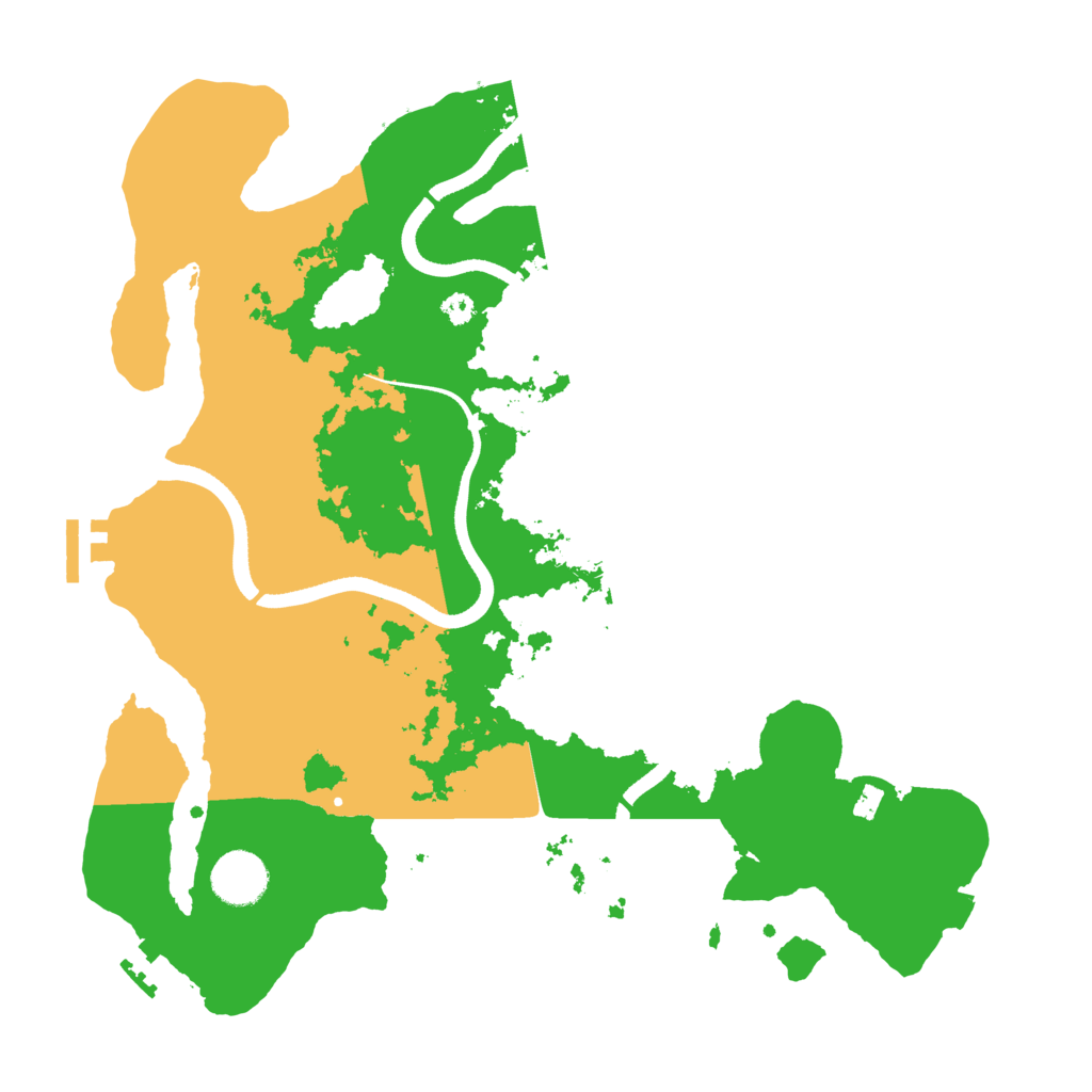 Biome Rust Map: Procedural Map, Size: 3500, Seed: 29051996