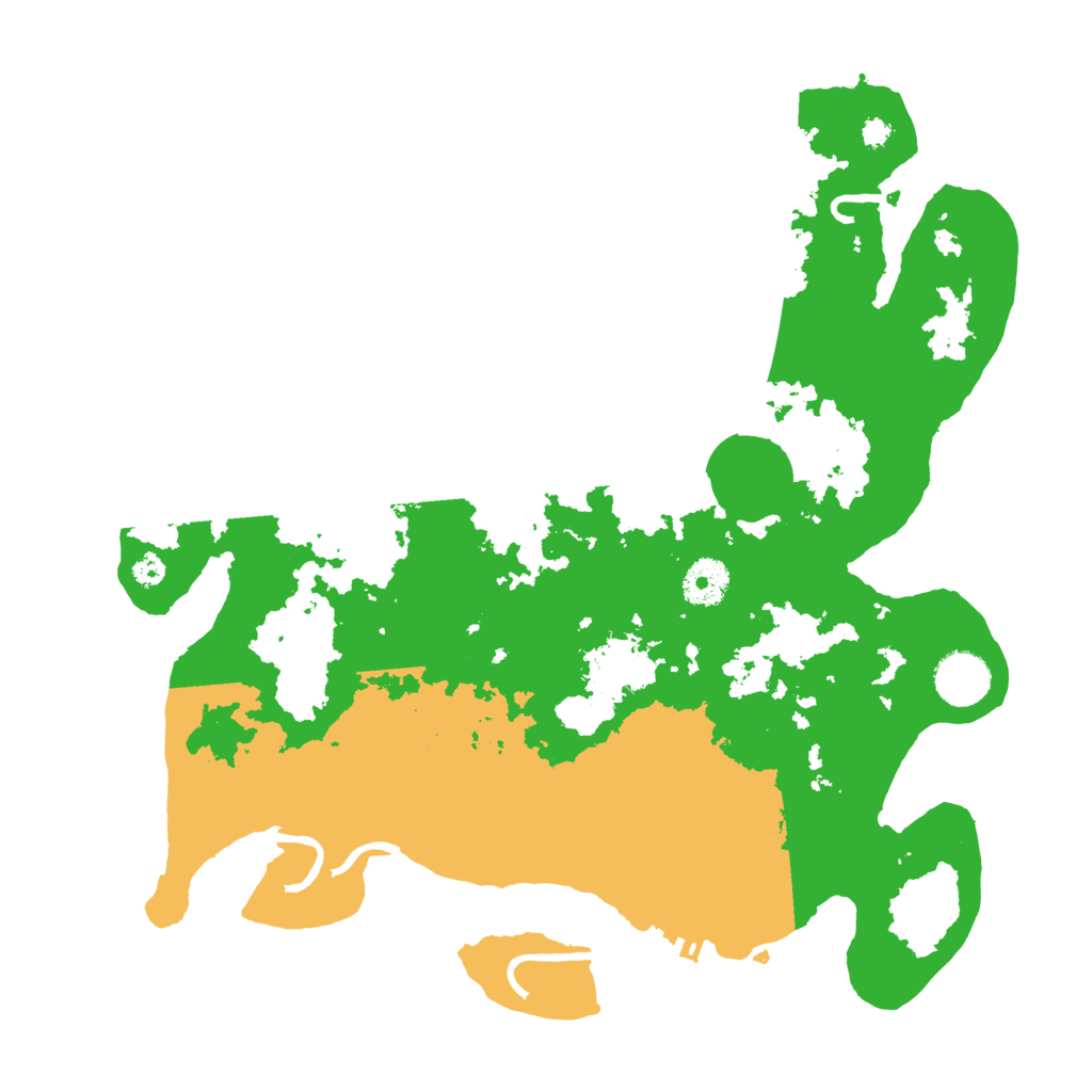 Biome Rust Map: Procedural Map, Size: 3500, Seed: 684652