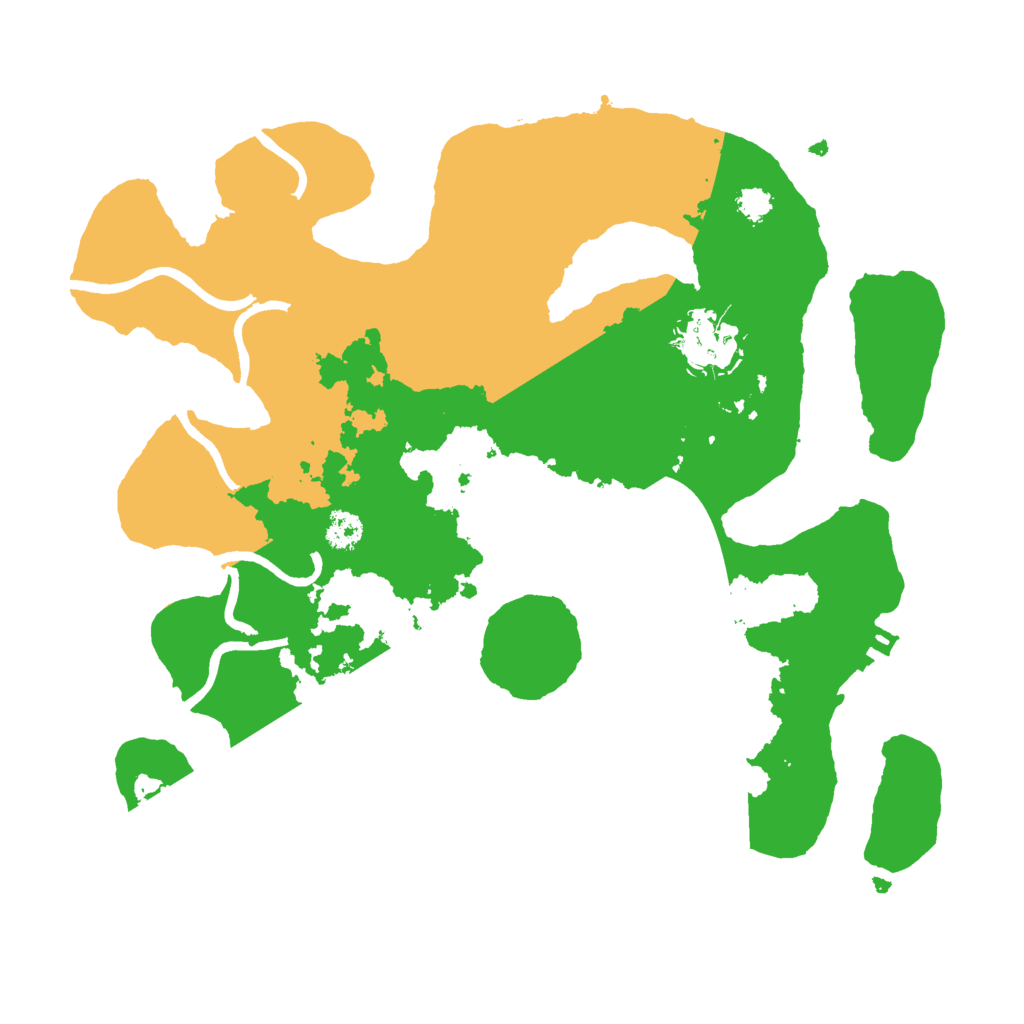 Biome Rust Map: Procedural Map, Size: 2800, Seed: 58697821