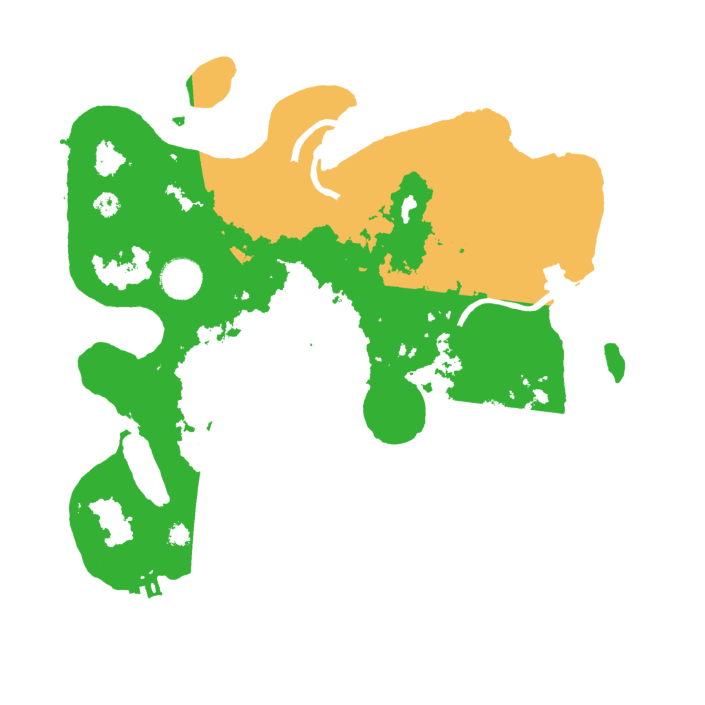 Biome Rust Map: Procedural Map, Size: 3000, Seed: 65643