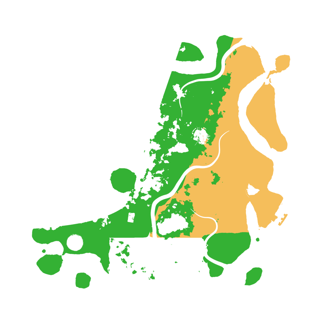 Biome Rust Map: Procedural Map, Size: 3500, Seed: 88029428