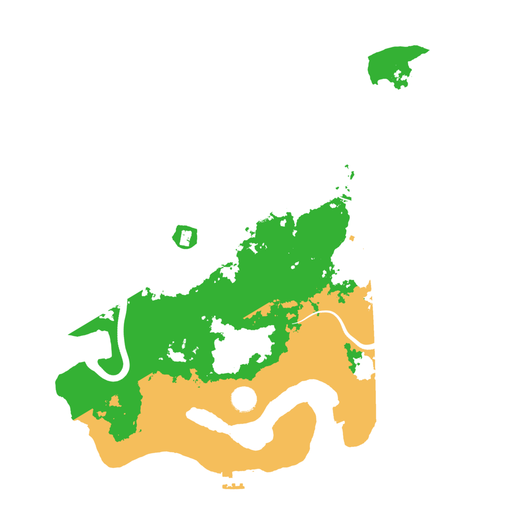 Biome Rust Map: Procedural Map, Size: 3500, Seed: 120612020