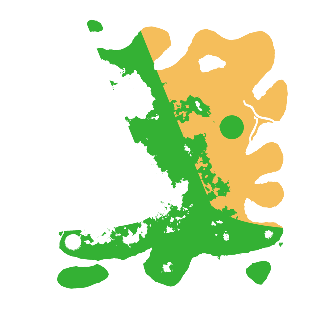 Biome Rust Map: Procedural Map, Size: 3500, Seed: 951859539