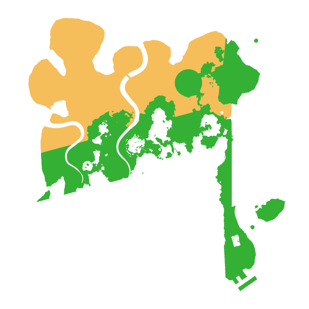 Biome Rust Map: Procedural Map, Size: 3000, Seed: 61022