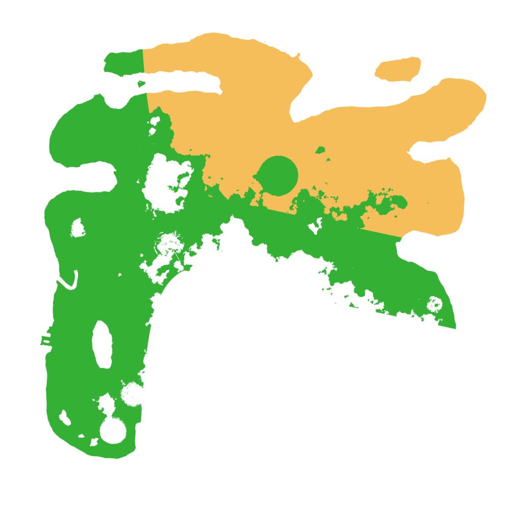 Biome Rust Map: Procedural Map, Size: 3500, Seed: 443453
