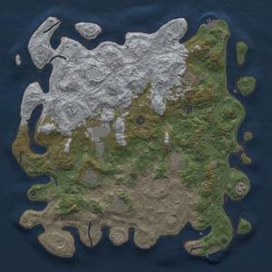 Thumbnail Rust Map: Procedural Map, Size: 4500, Seed: 529510144, 20 Monuments