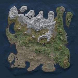 Thumbnail Rust Map: Procedural Map, Size: 3750, Seed: 50310566, 18 Monuments