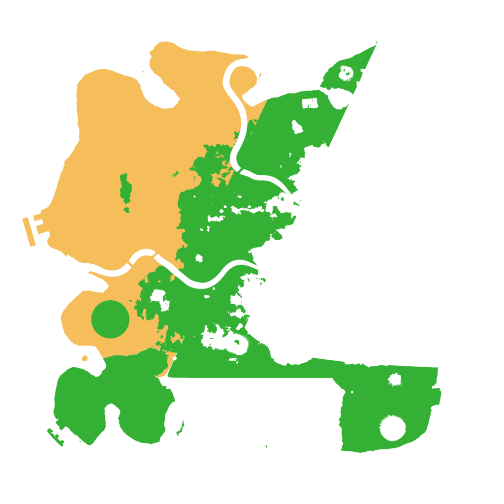 Biome Rust Map: Procedural Map, Size: 3500, Seed: 1139051189