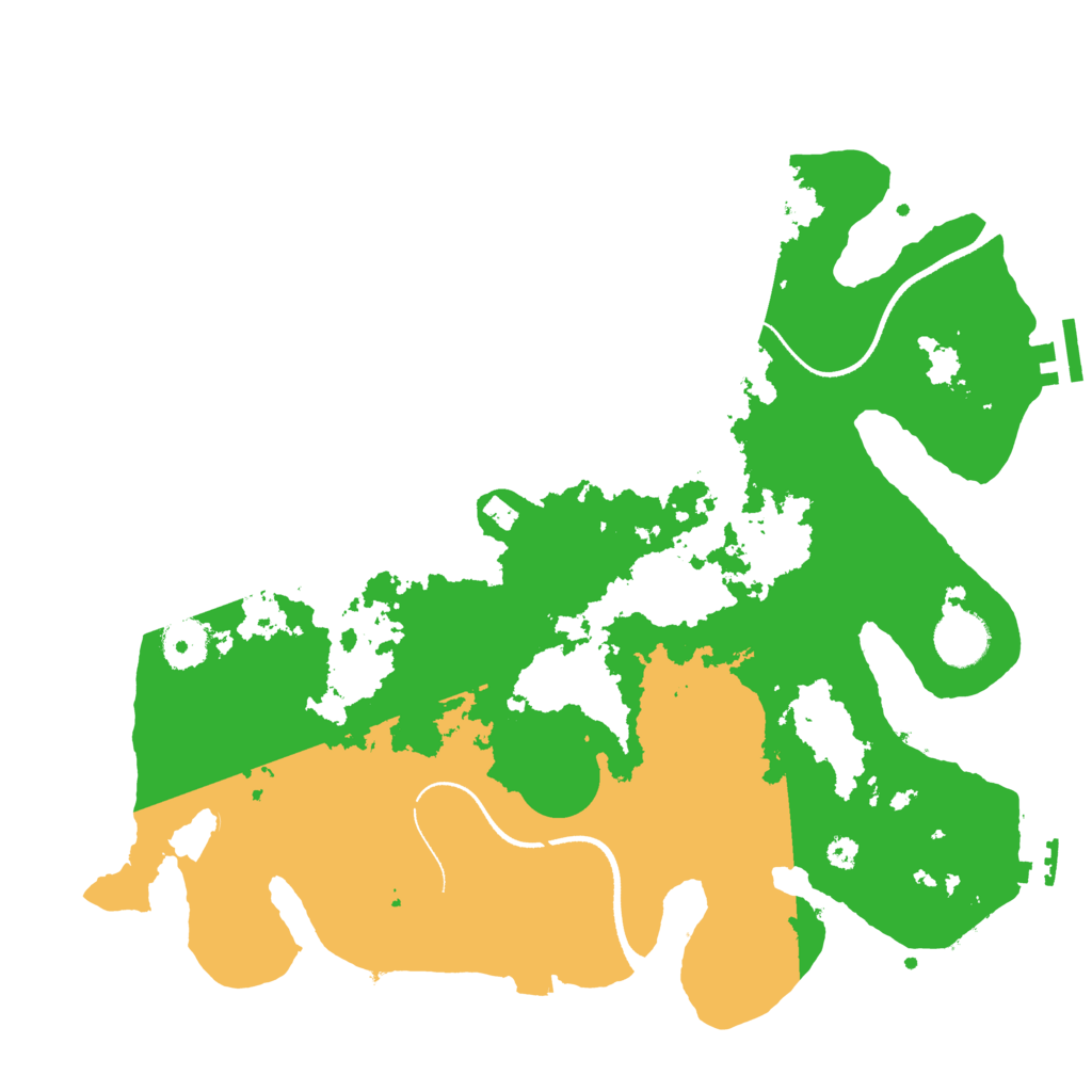 Biome Rust Map: Procedural Map, Size: 3500, Seed: 1337749084