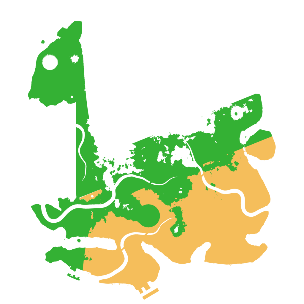 Biome Rust Map: Procedural Map, Size: 3500, Seed: 59255218