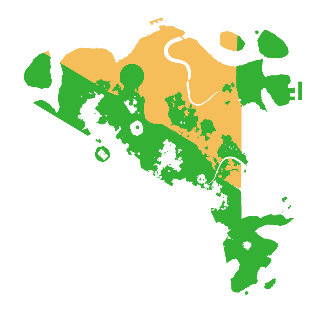 Biome Rust Map: Procedural Map, Size: 3500, Seed: 17111975