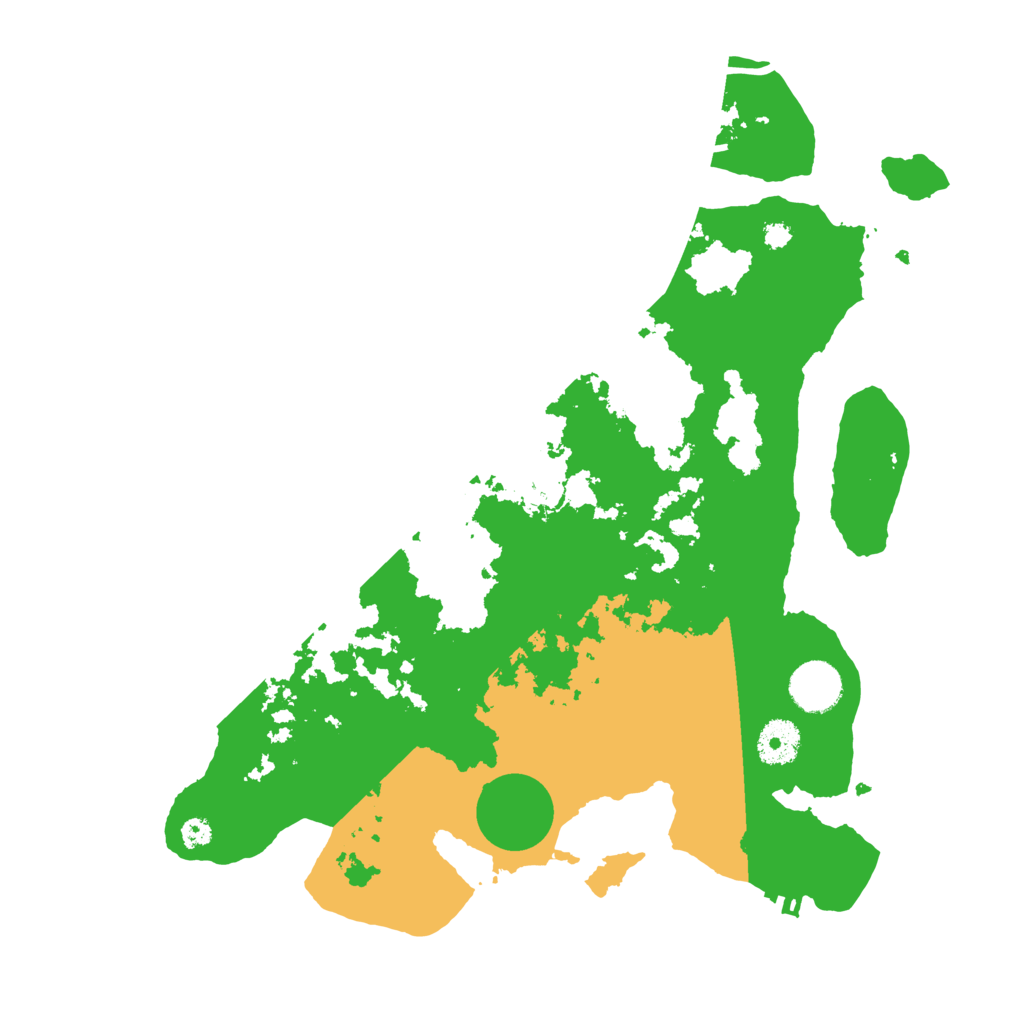 Biome Rust Map: Procedural Map, Size: 3500, Seed: 528521362