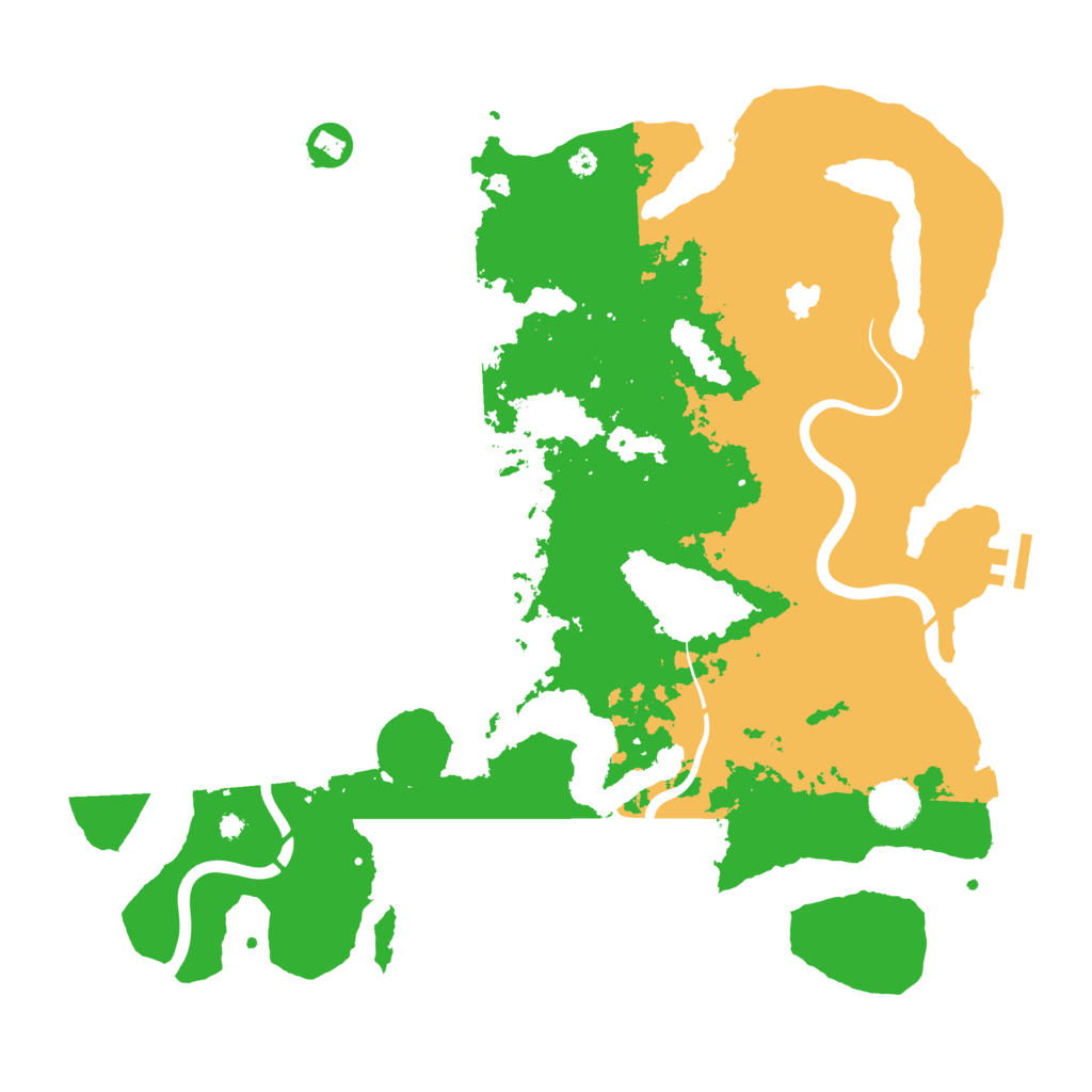 Biome Rust Map: Procedural Map, Size: 4000, Seed: 1989430410