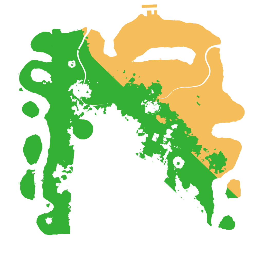 Biome Rust Map: Procedural Map, Size: 3500, Seed: 11333
