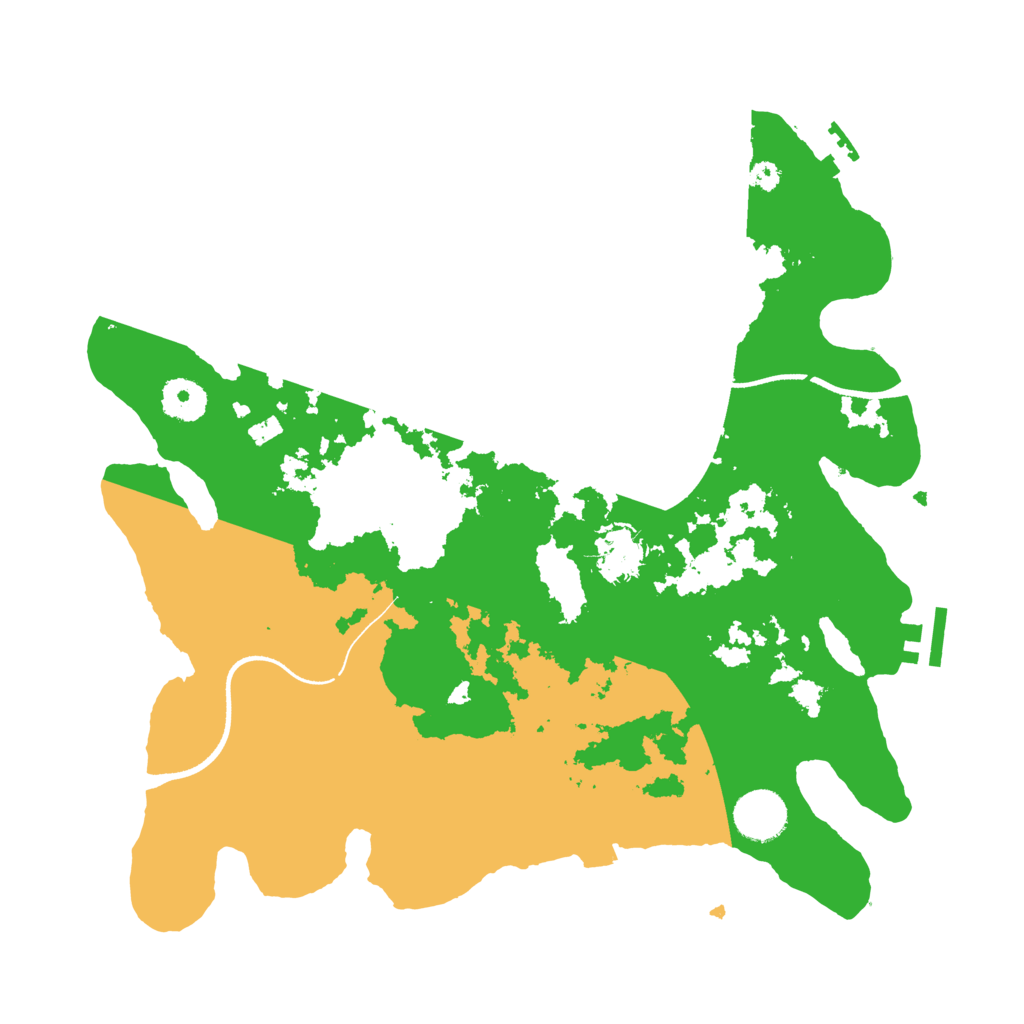 Biome Rust Map: Procedural Map, Size: 3500, Seed: 13835