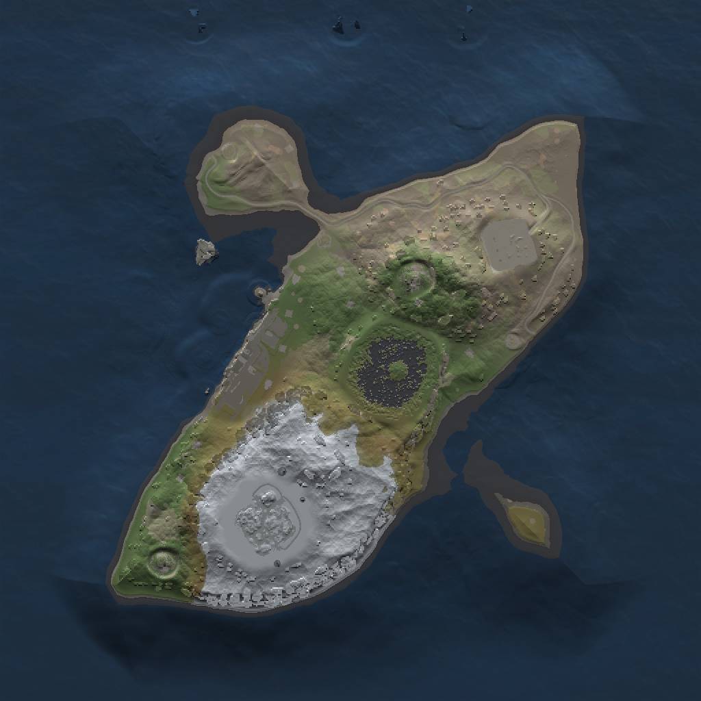 Rust Map: Procedural Map, Size: 1500, Seed: 1089805793, 6 Monuments