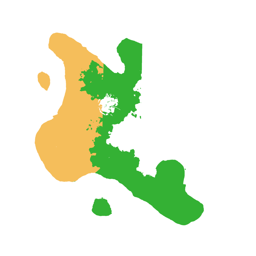 Biome Rust Map: Barren, Size: 2400, Seed: 928373177