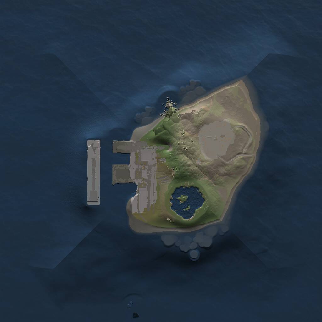 Rust Map: Procedural Map, Size: 1000, Seed: 122317897, 2 Monuments