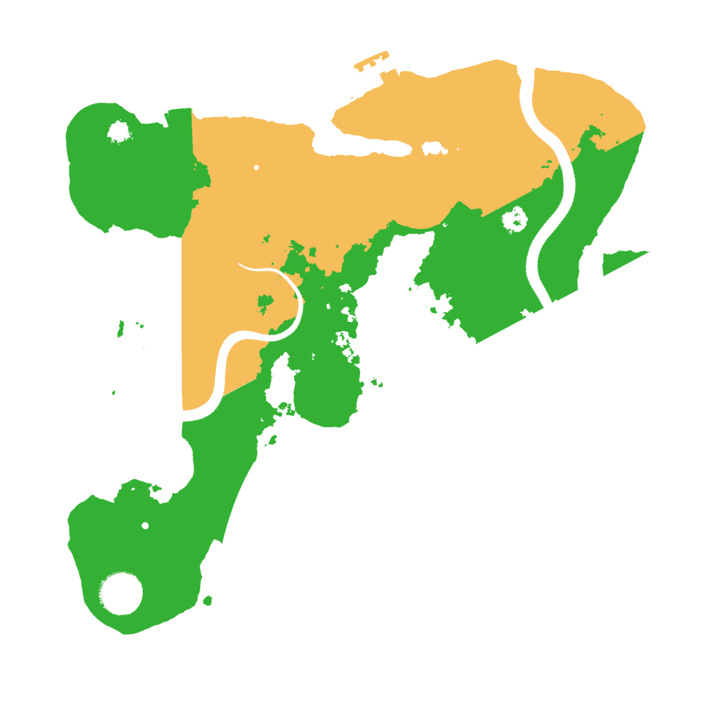 Biome Rust Map: Procedural Map, Size: 3000, Seed: 28952