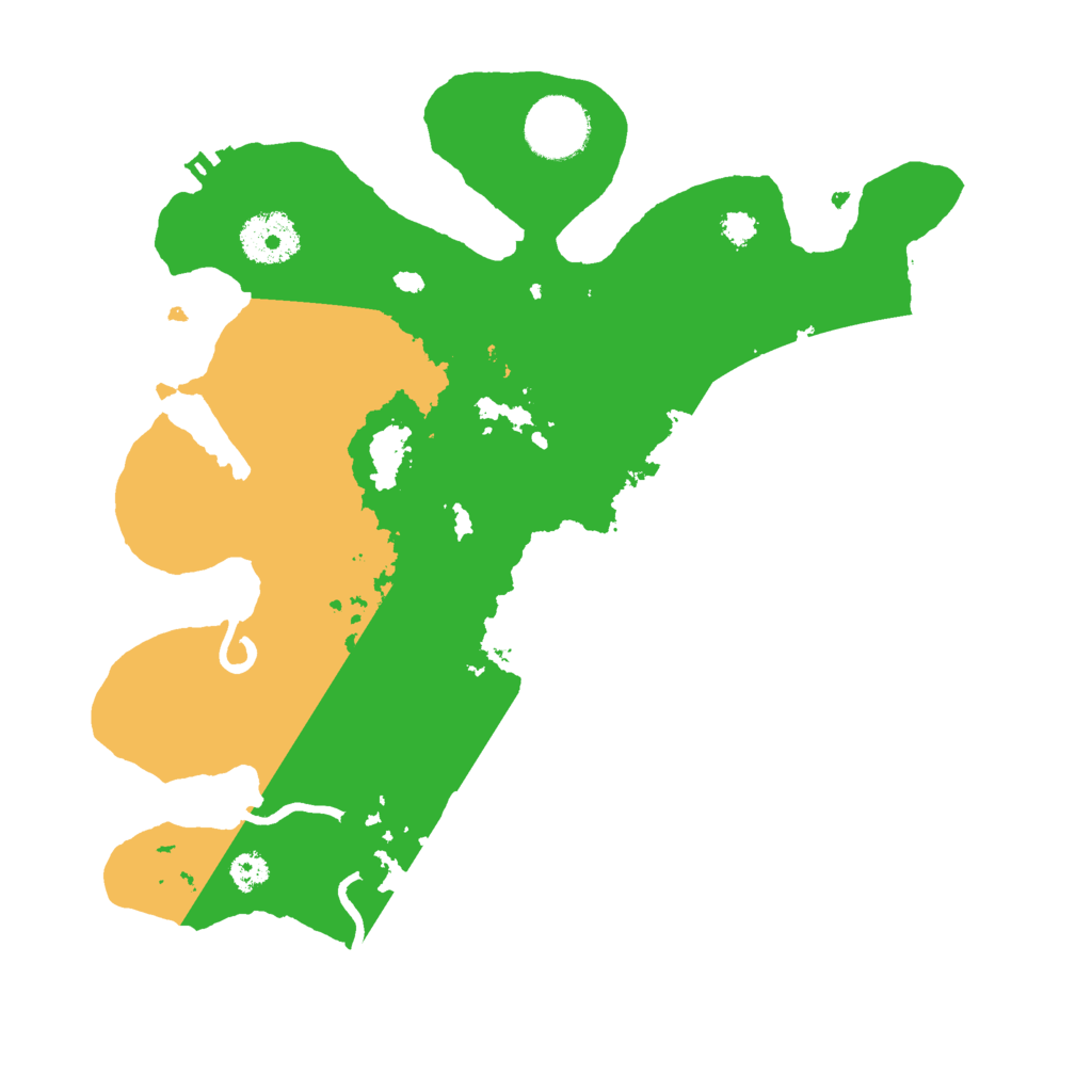 Biome Rust Map: Procedural Map, Size: 3000, Seed: 65376396