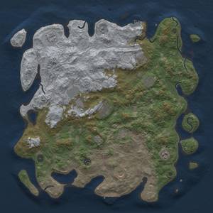 Thumbnail Rust Map: Procedural Map, Size: 4500, Seed: 456456, 19 Monuments