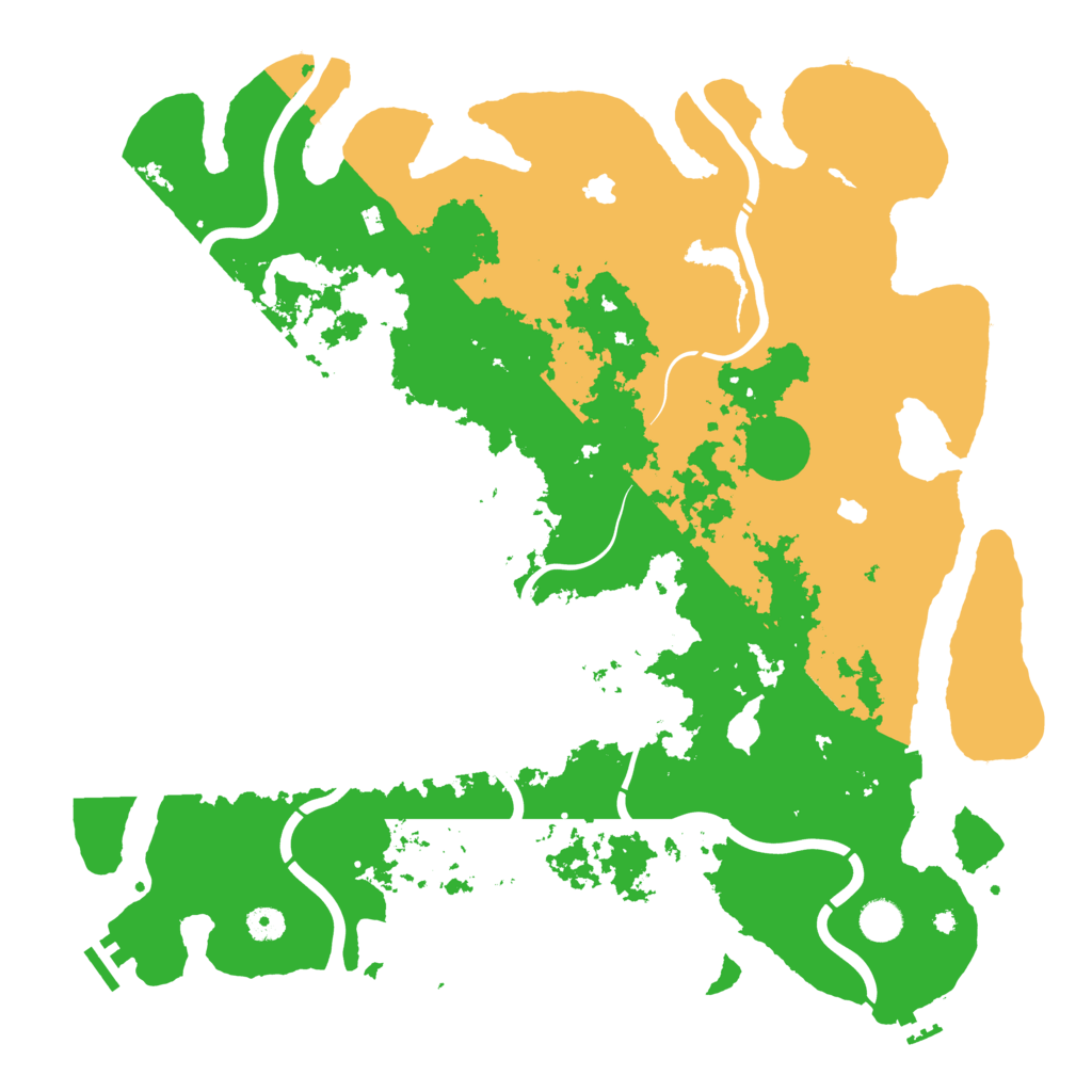 Biome Rust Map: Procedural Map, Size: 4500, Seed: 1539847927