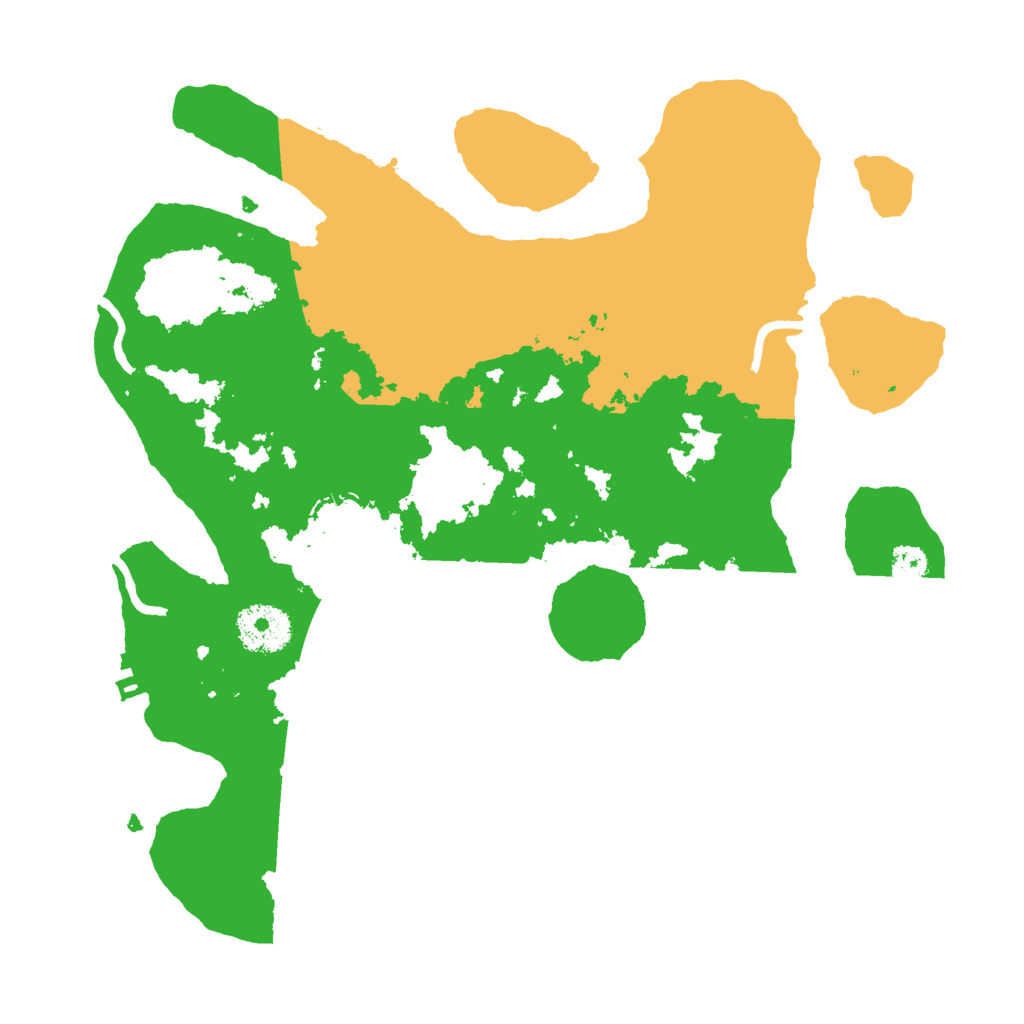 Biome Rust Map: Procedural Map, Size: 3000, Seed: 17777777