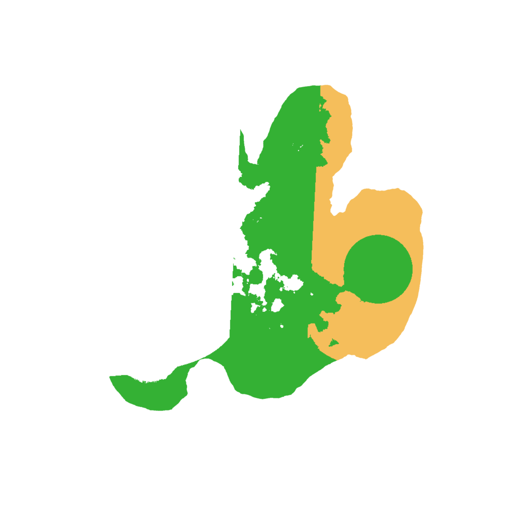 Biome Rust Map: Barren, Size: 2000, Seed: 86583103