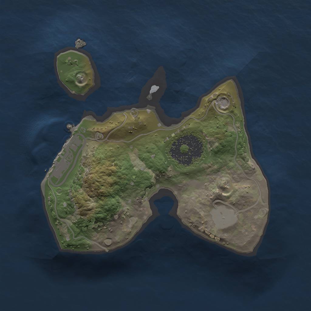 Rust Map: Procedural Map, Size: 1500, Seed: 456792640, 5 Monuments