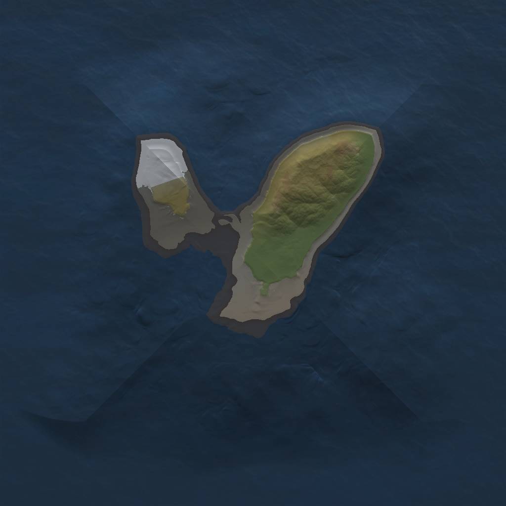 Rust Map: Barren, Size: 1150, Seed: 11611523, 2 Monuments