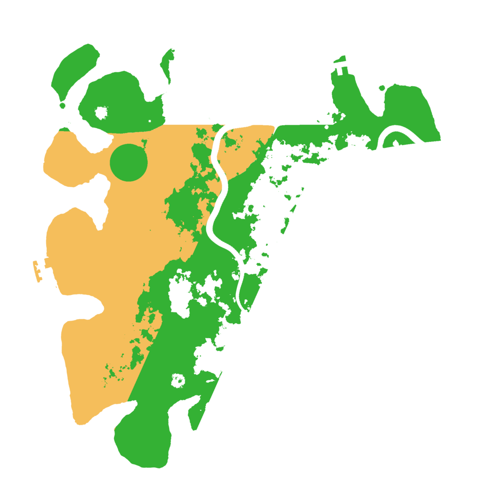 Biome Rust Map: Procedural Map, Size: 3500, Seed: 112493905