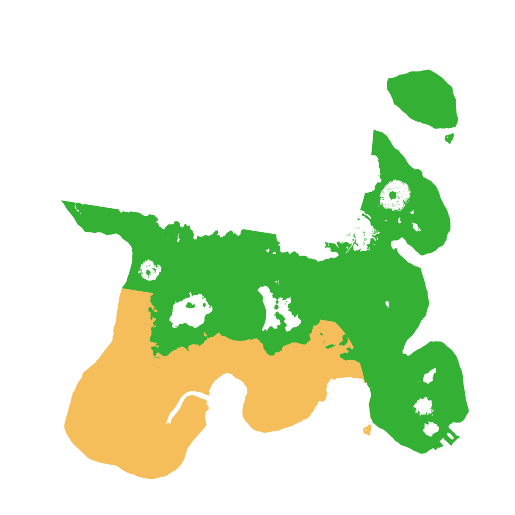 Biome Rust Map: Procedural Map, Size: 2600, Seed: 245732