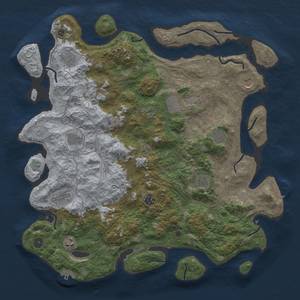 Thumbnail Rust Map: Procedural Map, Size: 4500, Seed: 1894345113, 20 Monuments