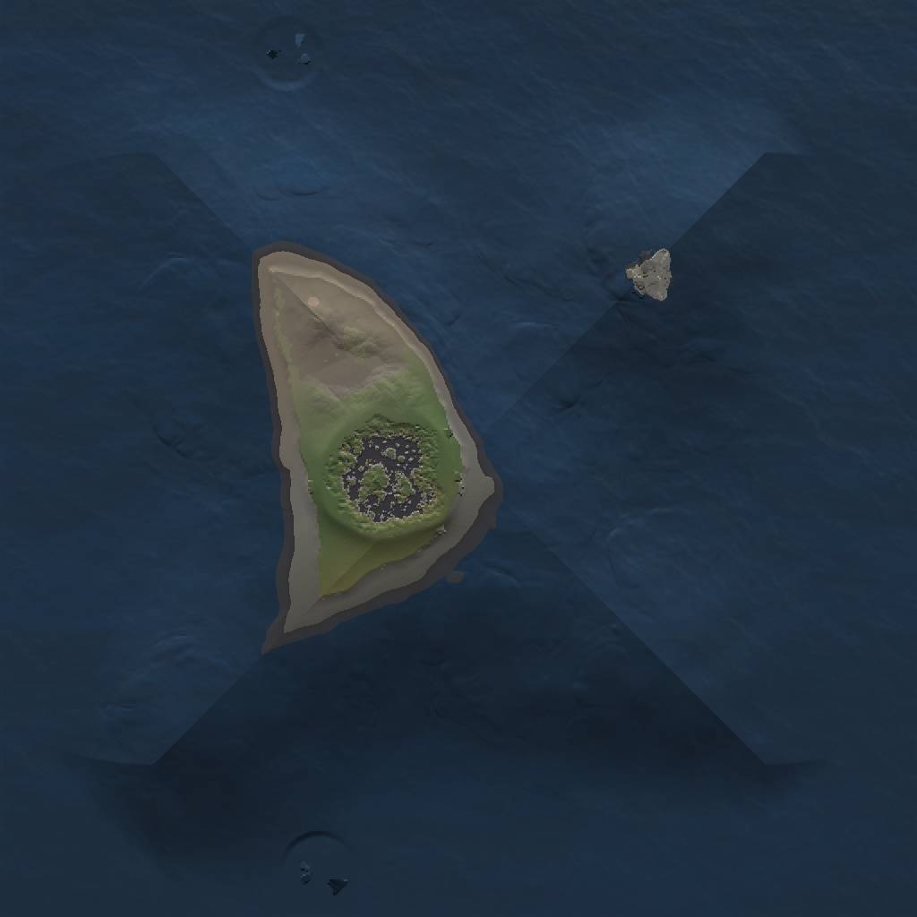 Rust Map: Procedural Map, Size: 1000, Seed: 43343, 3 Monuments