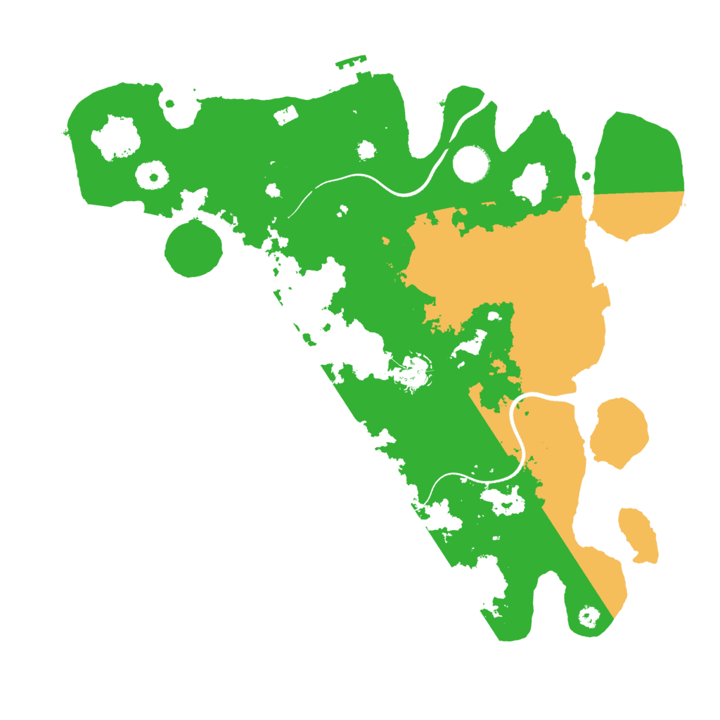 Biome Rust Map: Procedural Map, Size: 3500, Seed: 83590031