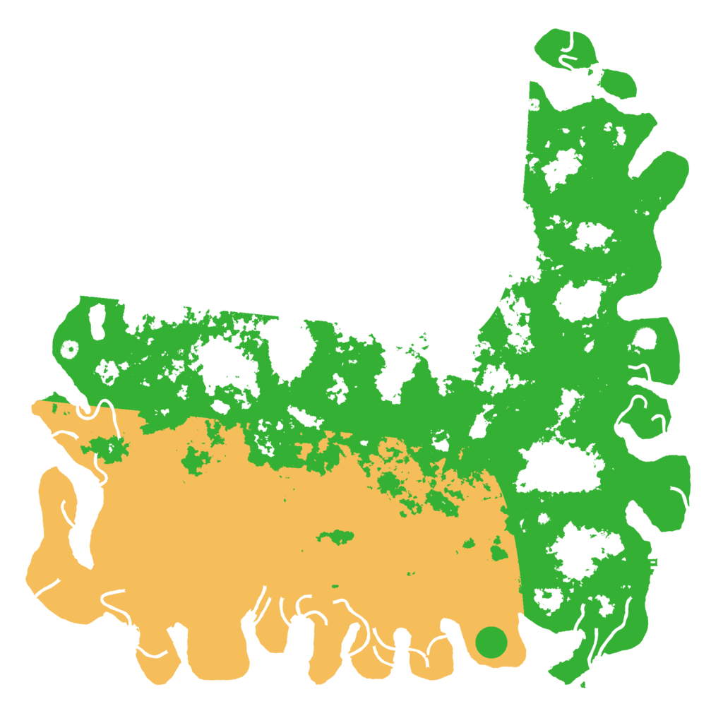 Biome Rust Map: Procedural Map, Size: 6000, Seed: 1637874692