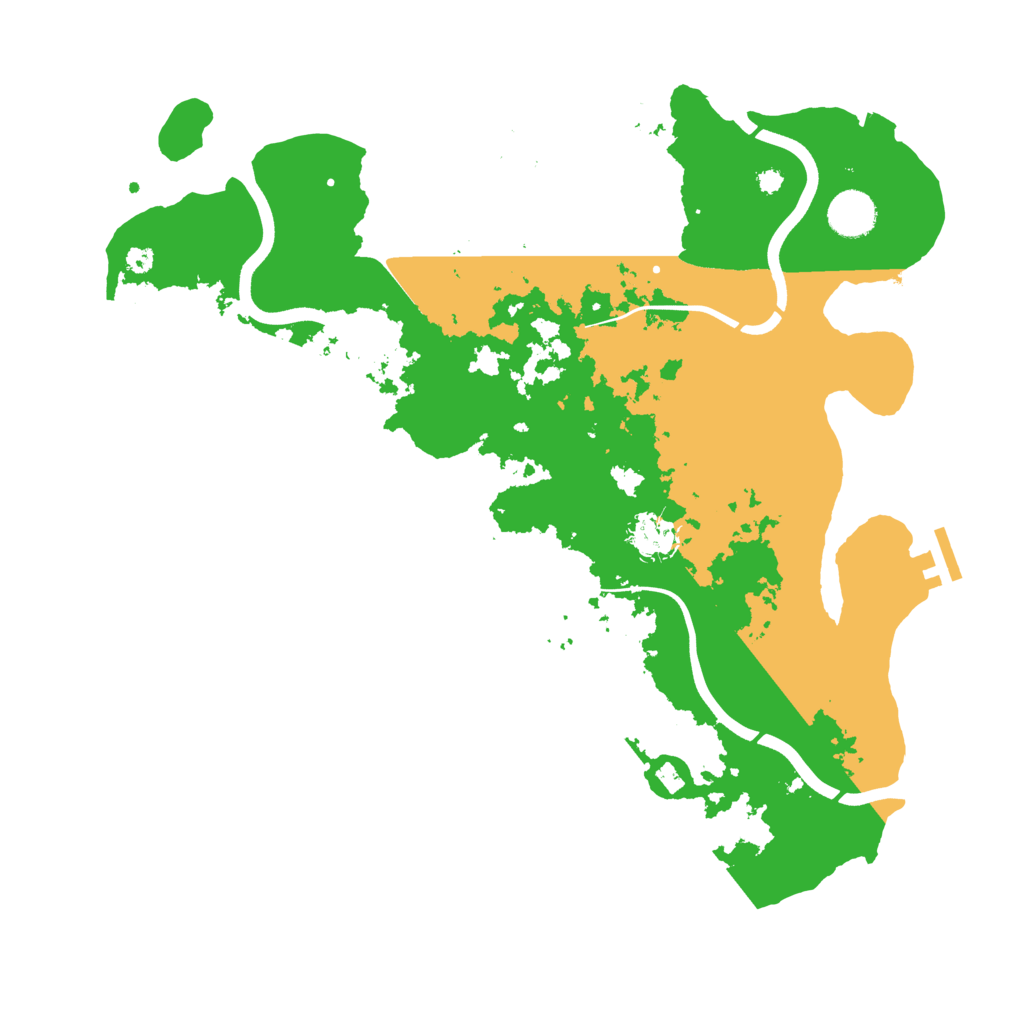 Biome Rust Map: Procedural Map, Size: 3800, Seed: 72856431