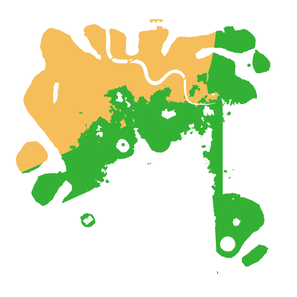 Biome Rust Map: Procedural Map, Size: 3500, Seed: 48202713