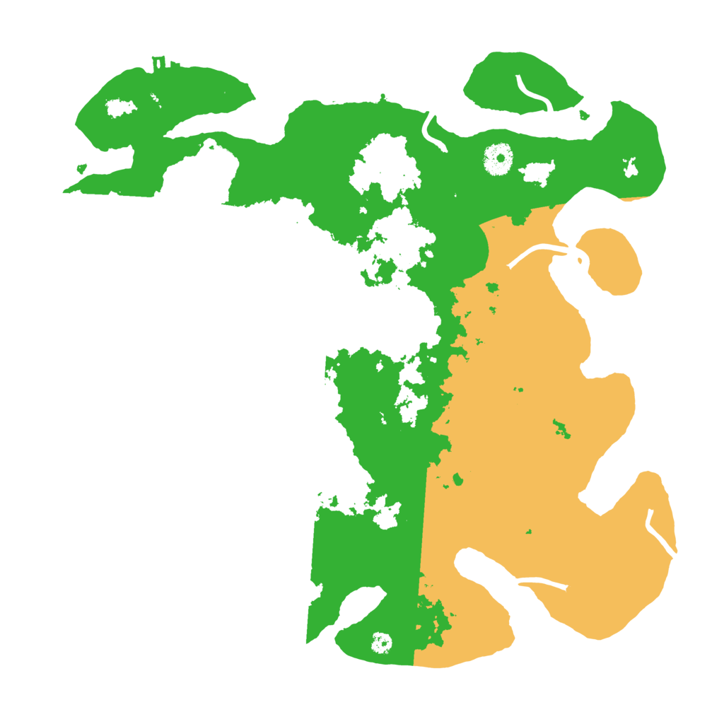 Biome Rust Map: Procedural Map, Size: 3500, Seed: 75518218