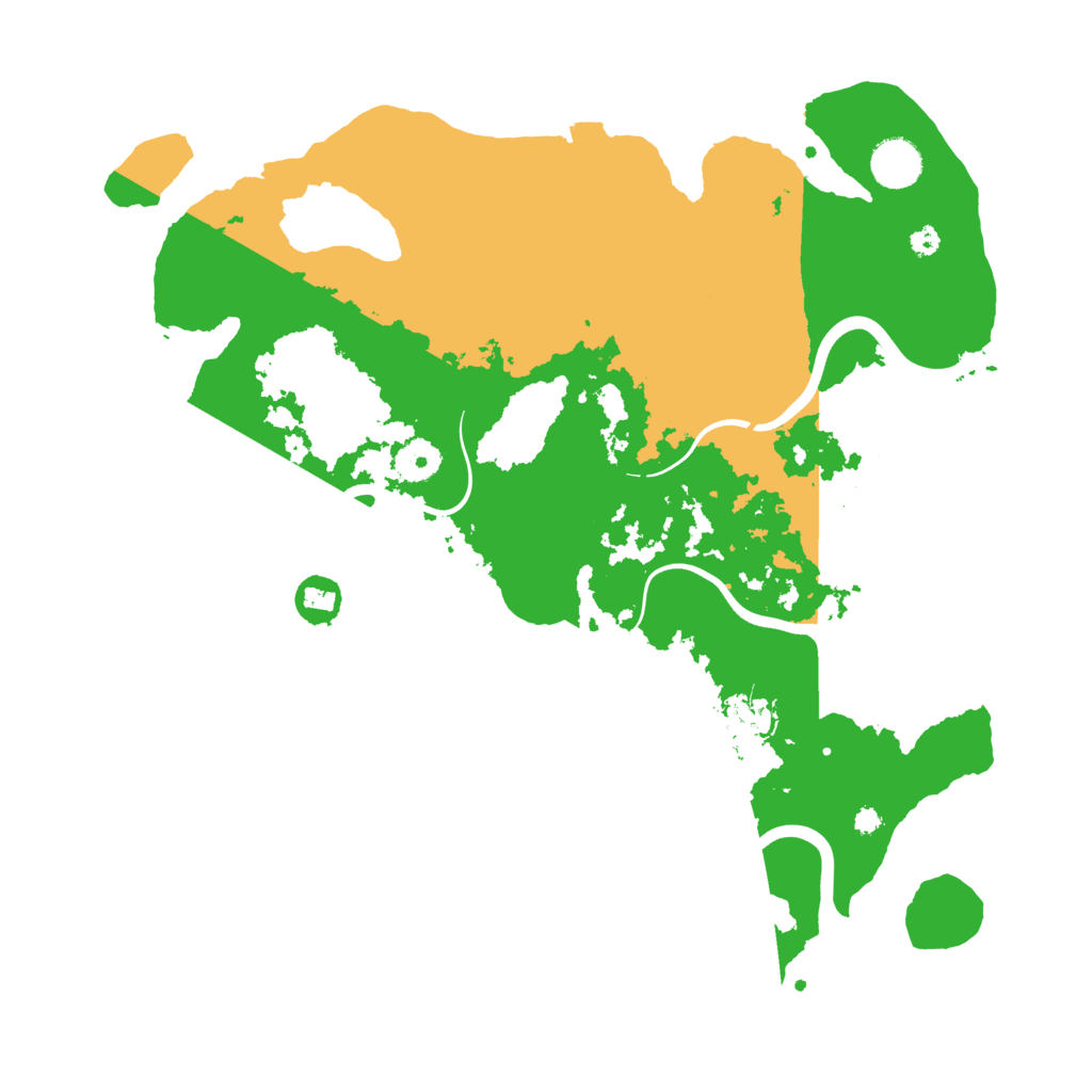 Biome Rust Map: Procedural Map, Size: 3800, Seed: 30576