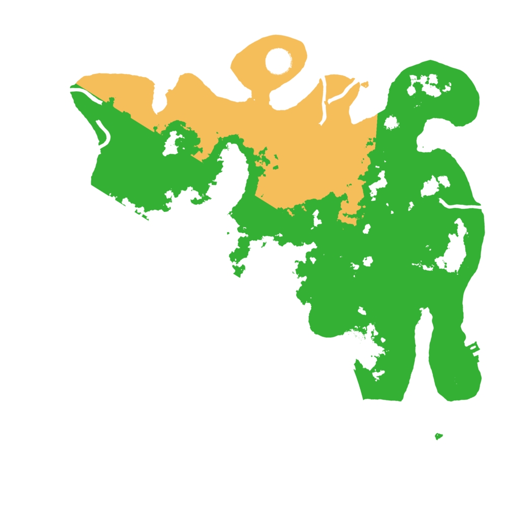 Biome Rust Map: Procedural Map, Size: 3500, Seed: 96017445